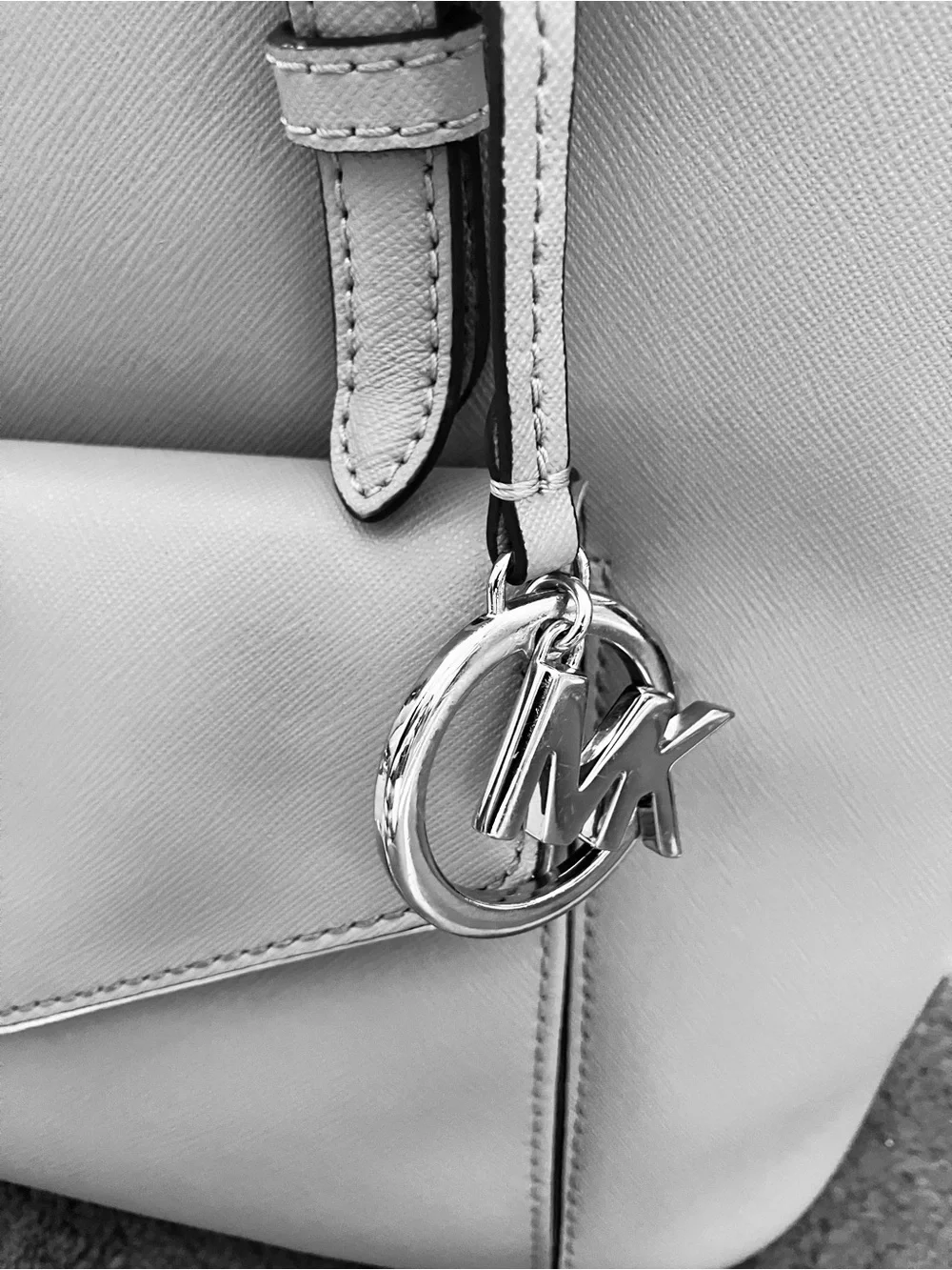 Michael Kors Grey Satchel with Front Pocket